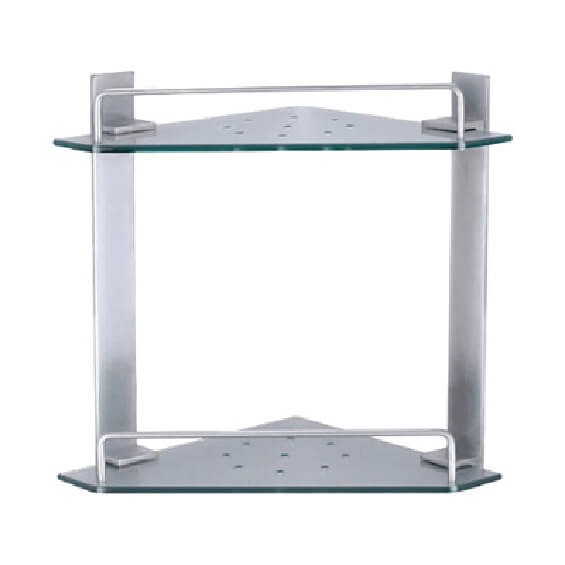 Modena Glass Corner Shower Shelf