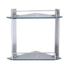 Modena Glass Corner Shower Shelf