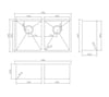 Modern National MS203B Stainless Steel Double Bowl Sink gallery image