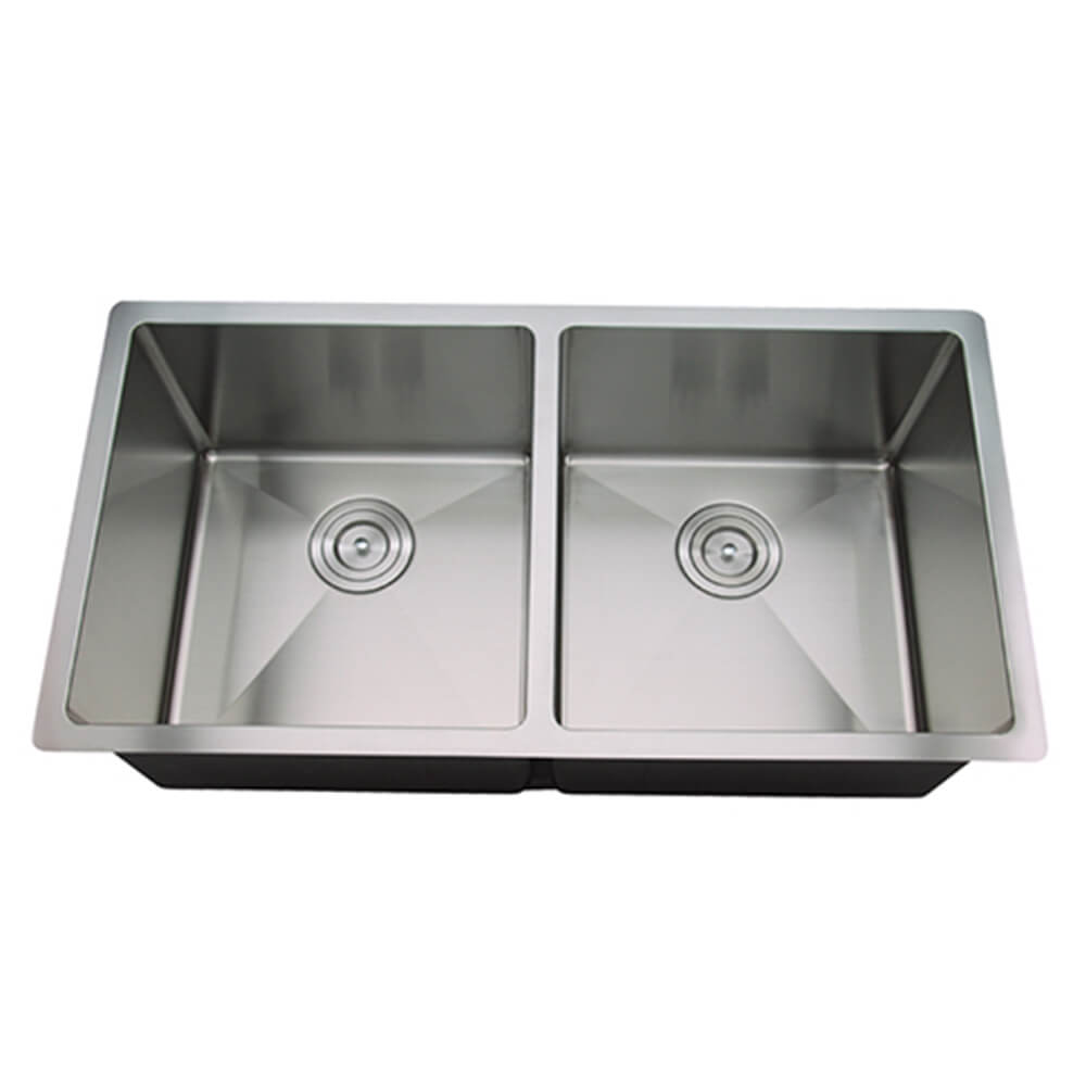 Modern National MS203B Stainless Steel Double Bowl Sink