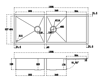 Modern National MS301B Stainless Steel 1 & A Half Bowl Sink With Drainer gallery image