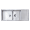 Modern National MS301B Stainless Steel 1 & A Half Bowl Sink With Drainer