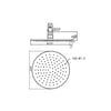 Nero 250mm Diameter Round Shower Head gallery image
