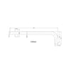 Nero 350mm Shower Wall Arm gallery image