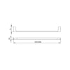 Nero Astra Towel Rail gallery image