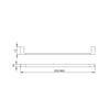 Nero Astra Towel Rail gallery image