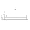 Nero Bianca Double Towel Rail gallery image