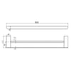 Nero Bianca Double Towel Rail gallery image