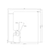 Nero Bianca Square Swivel Sink Mixer gallery image