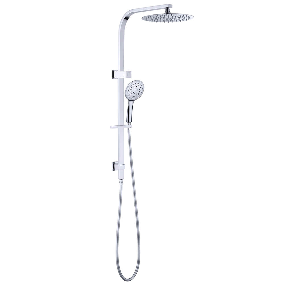 Nero Bianca Twin Shower Rail Set