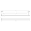 Nero Celia Double Towel Rail gallery image