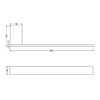 Nero Celia Hand Towel Rail gallery image