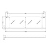 Nero Celia Metal Shower Shelf gallery image