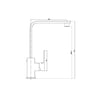 Nero Celia Square Swivel Sink Mixer gallery image