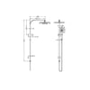 Nero Celia Twin Shower Rail Set gallery image
