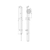 Nero Dolce 3 Function Single Shower Rail Set gallery image