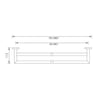 Nero Dolce Double Towel Rail gallery image