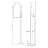 Nero Dolce Floor Mount Bath Filler gallery image