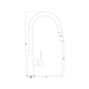 Nero Mecca Goose Neck Pull Out Sink Mixer With Veggie Spray gallery image