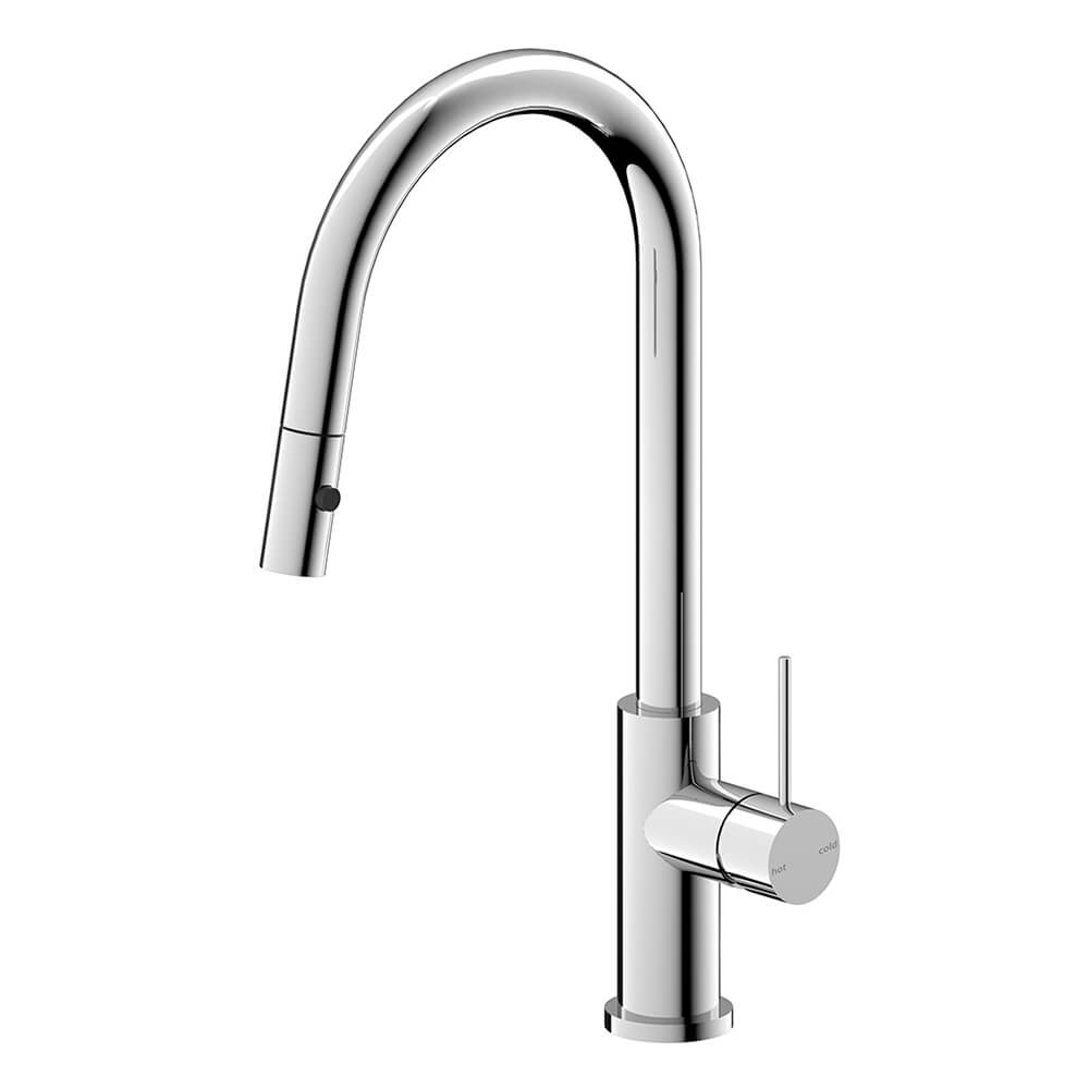 Nero Mecca Goose Neck Pull Out Sink Mixer With Veggie Spray
