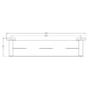 Nero Mecca Metal Shower Shelf gallery image