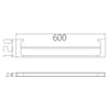 Nero Pearl Double Towel Rail gallery image