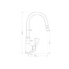 Nero Pearl Goose Neck Pull Out Sink Mixer With Veggie Spray gallery image