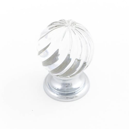 25mm Trans Crystal Polished Chrome