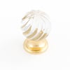25mm Trans Crystal Polished Gold