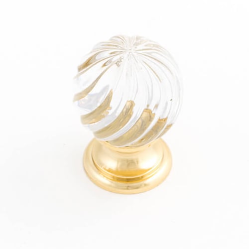25mm Trans Crystal Polished Gold
