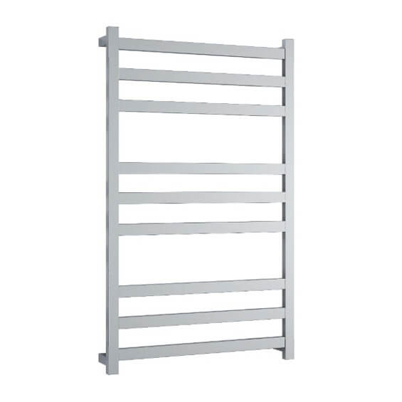 Square / Flat 9 Bar Heated Towel Ladder