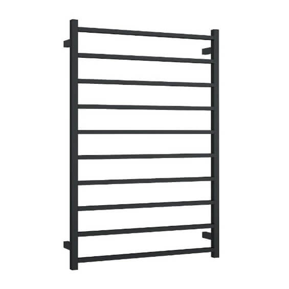 Straight / Round 10 Bar Heated Towel Ladder