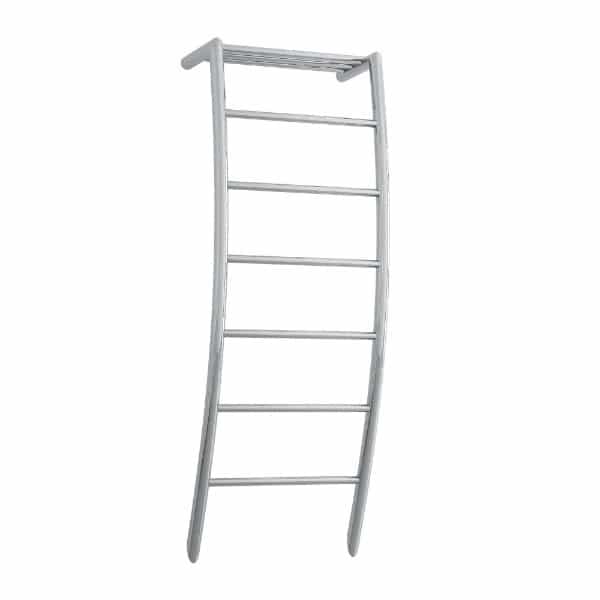 Straight / Round 6 Bar Heated Towel Ladder With Shelf Dimensions 580mm x 1190mm x 225mm