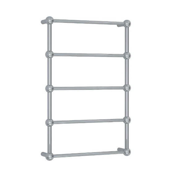Straight / Round With Ball Detail 5 Bar Heated Towel Ladder