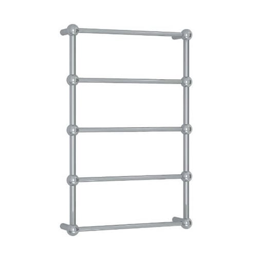 Straight / Round With Ball Detail 5 Bar Heated Towel Ladder