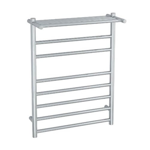 Straight / Round With Shelf 7 Bar Heated Towel Ladder