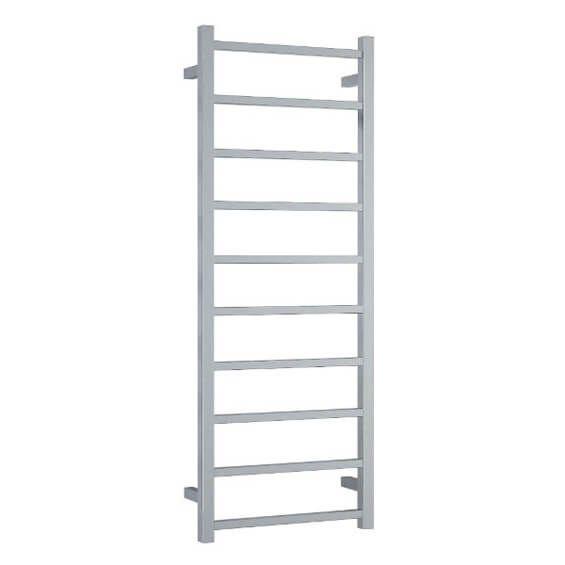 Straight / Square 10 Bar Heated Towel Ladder