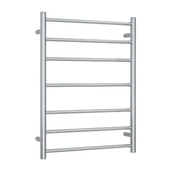 Straight / Round 7 Bar With Switch Heated Towel Ladder