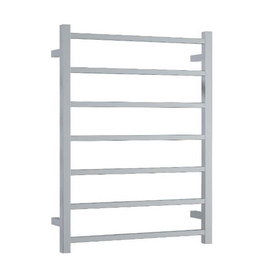 Straight / Square 7 Bar Heated Towel Ladder