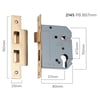 Tradco 45mm & 57mm Backset Euro Mortice Lock gallery image
