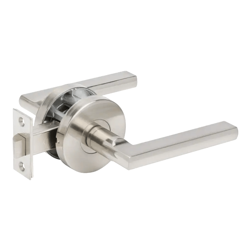 Zanda Brushed Nickel Aldo Lever On Round Rose