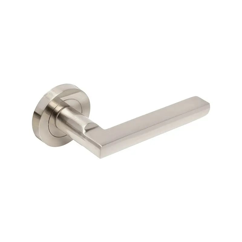 Zanda Brushed Nickel Apex Lever On Round Rose