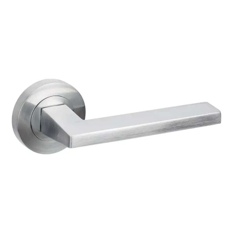 Zanda Brushed Nickel Vector Lever On Round Rose
