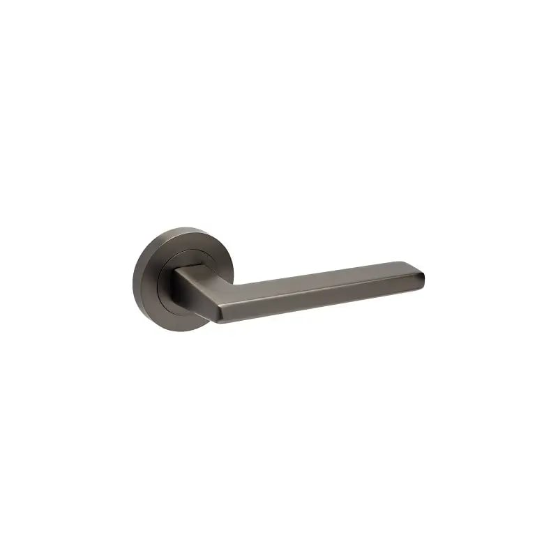 Zanda Graphite Nickel Vector Lever On Round Rose