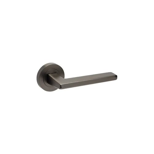 Zanda Graphite Nickel Vector Lever On Round Rose