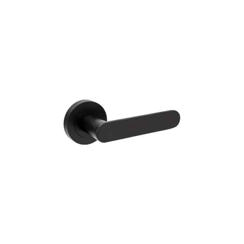 Zanda Matte Black Duke Lever On Round Rose