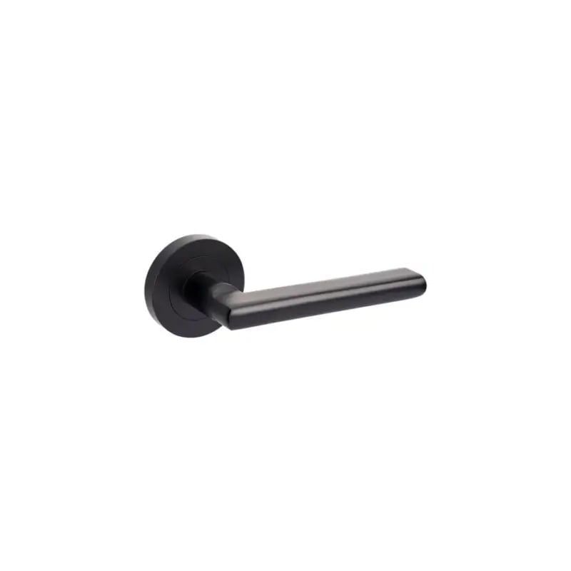 Zanda Matte Black Epic Lever On Round Rose