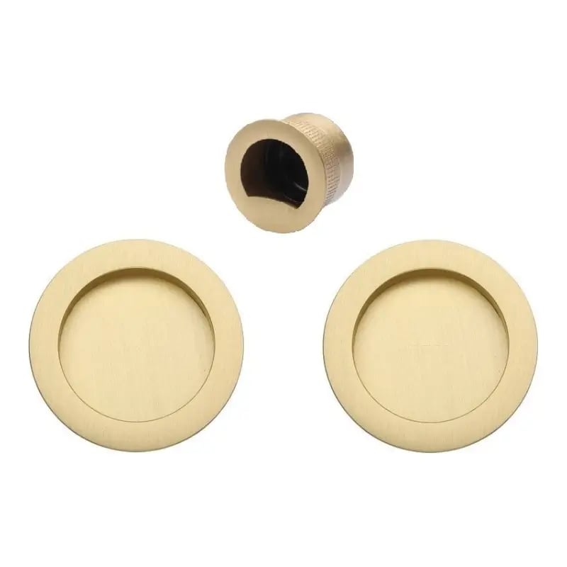 Zanda Satin Brass Visca Sliding Door Hardware