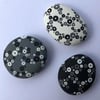 Set of Stones, Bubbles, Grey,Black and White