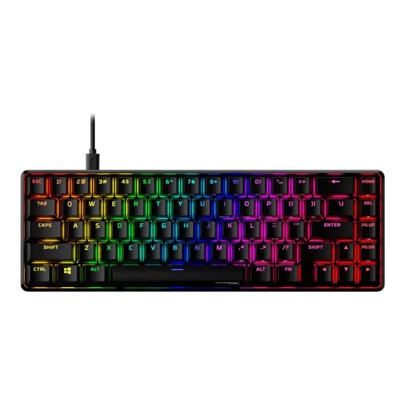 HyperX Alloy Origins 65 Mechanical Gaming Keyboard, HyperX Aqua, RGB